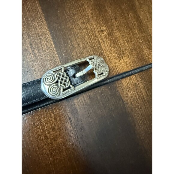 ?RARE VTG Brighton Artist Belt Braided Brown Black Multi Reverse Western 30 Y2K main image 6